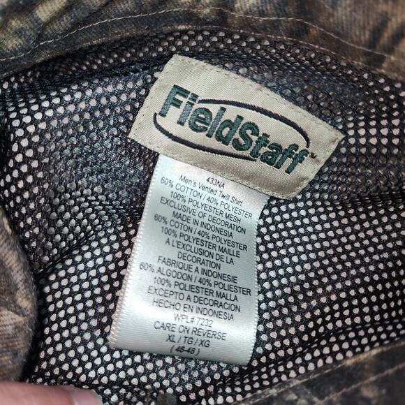 FIELDSTAFF & MOSSY OAK EUC MENS CAMMO HUNTING SHIRT & PANTS SET - Picture 3 of 14